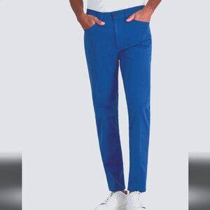 Men's Burberry Brit Vibrant Blue Pants Size 32R In Excellent Like New Condition